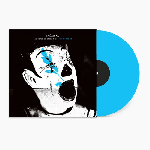 MCLUSKY – WORLD IS STILL HERE AND SO ARE WE blue vinyl LP