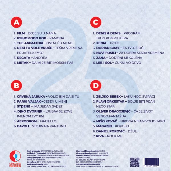 R.I. – OSAMDESETE 25 GREATEST HITS LP2