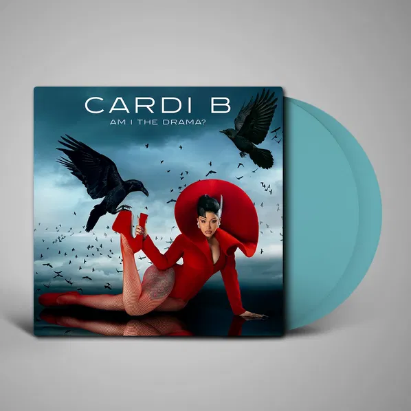 CARDI B – AM I THE DRAMA? baby blue vinyl signed LP2