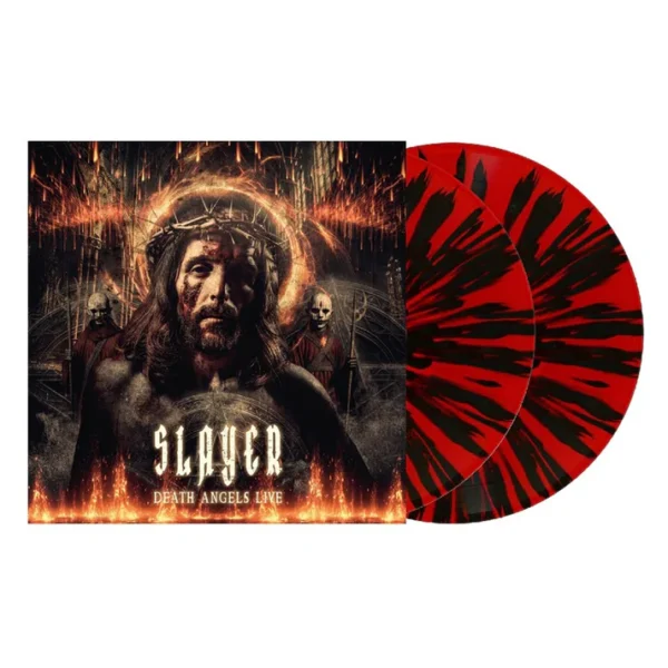 SLAYER – DEATH ANGELS LIVE red/black splatter vinyl LP2