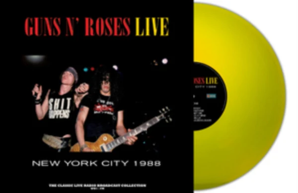 GUNS N ROSES – LIVE IN NEW YORK 1988 yellow vinyl LP