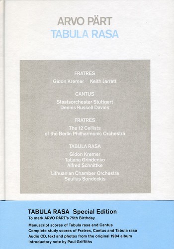 PART ARVO – TABULA RASA book CD