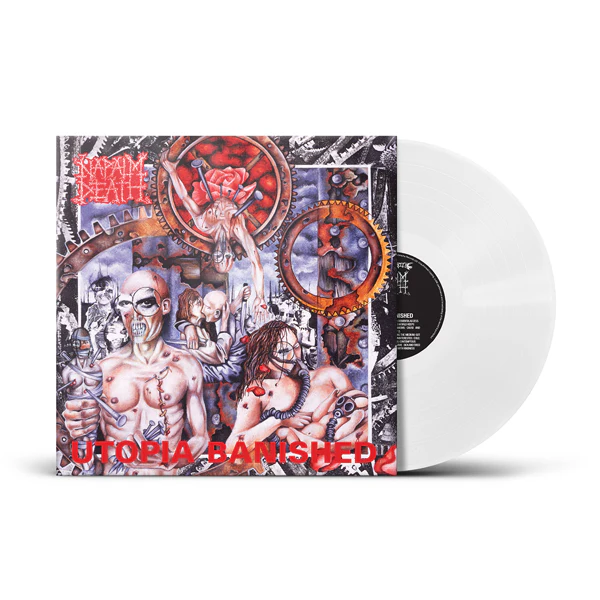 NAPALM DEATH – UTOPIA BANISHED ltd white vinyl LP