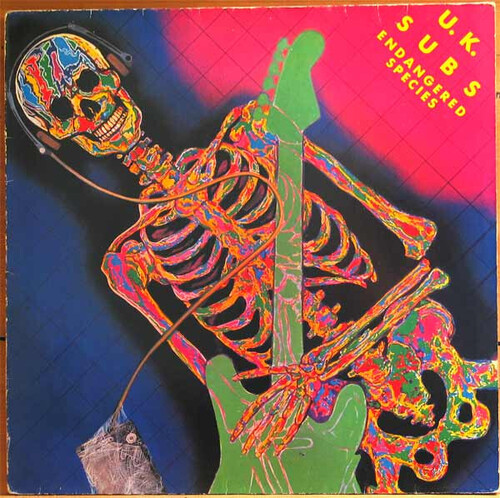 U.K. SUBS – ENDANGERED SPECIES orange crystal vinyl LP