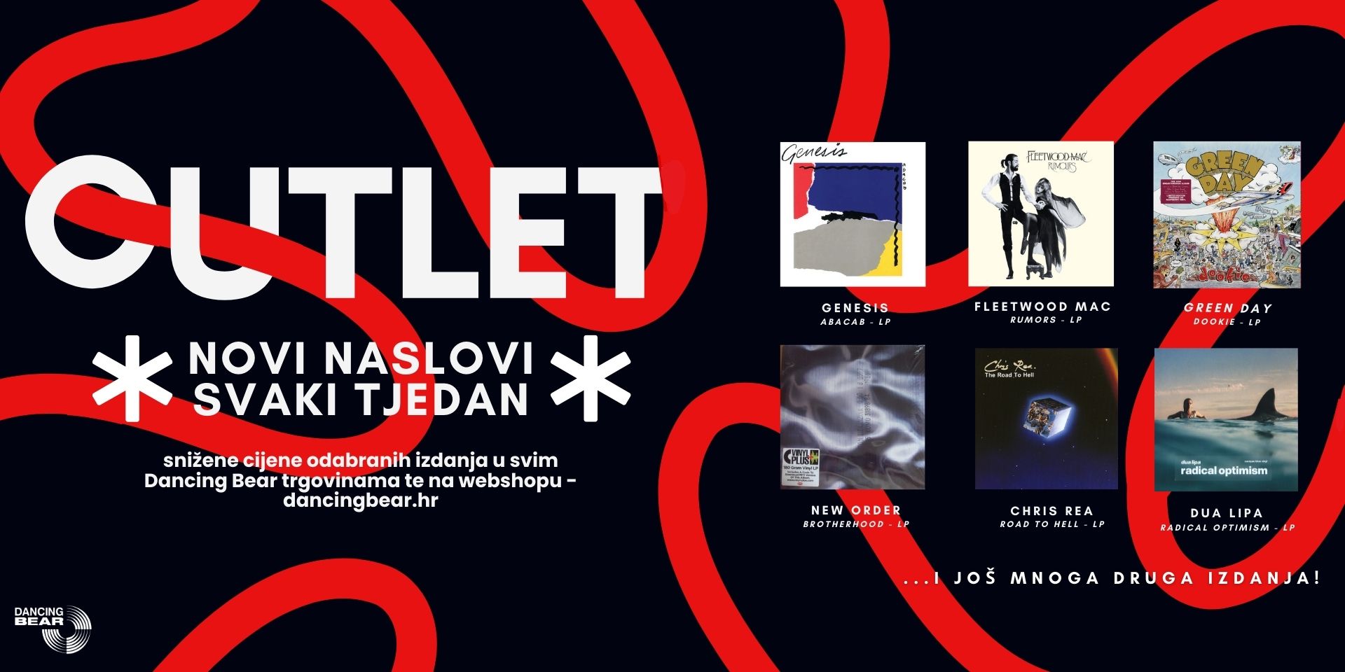 Outlet u Dancing Bearu donosi popularna izdanja po povoljnim cijenama!