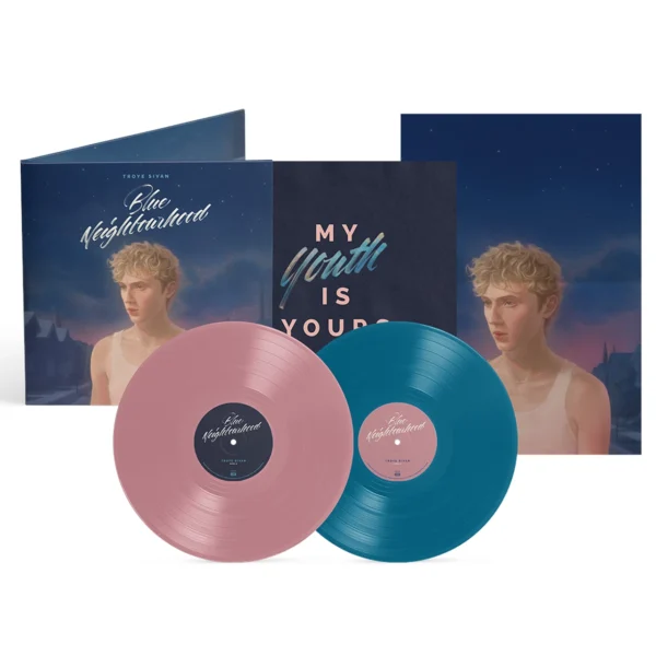 SIVAN TROYE – BLUE NEIGHBOURHOOD 10th anniversary blush pink/aqua blue vinyl LP2