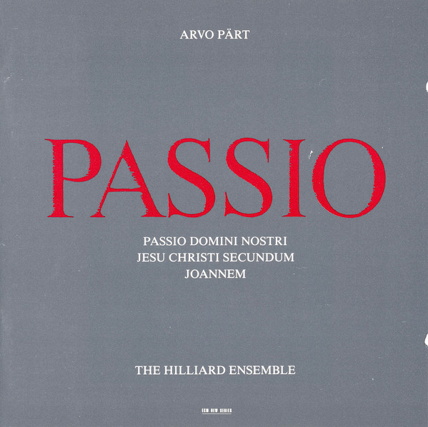 PART ARVO – PASSIO CD