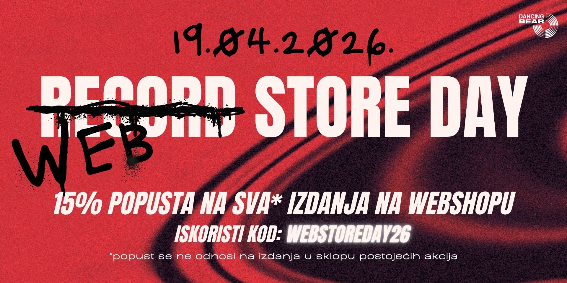 Za sve one koji nisu u mogućnosti posjetiti naše trgovine na Record Store Day, tu je Webstore Day!