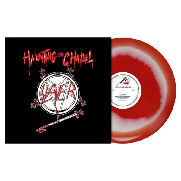 SLAYER – HAUNTING THE CHAPEL red /white vinyl LP