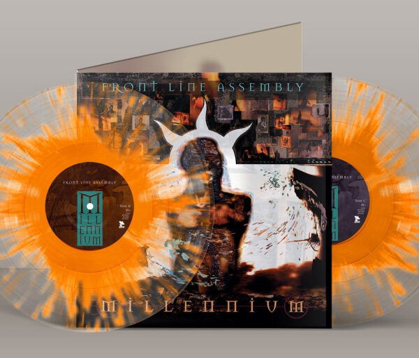 FRONT LINE ASSEMBLEY – MILLENIUM white/orange splatter vinyl LP