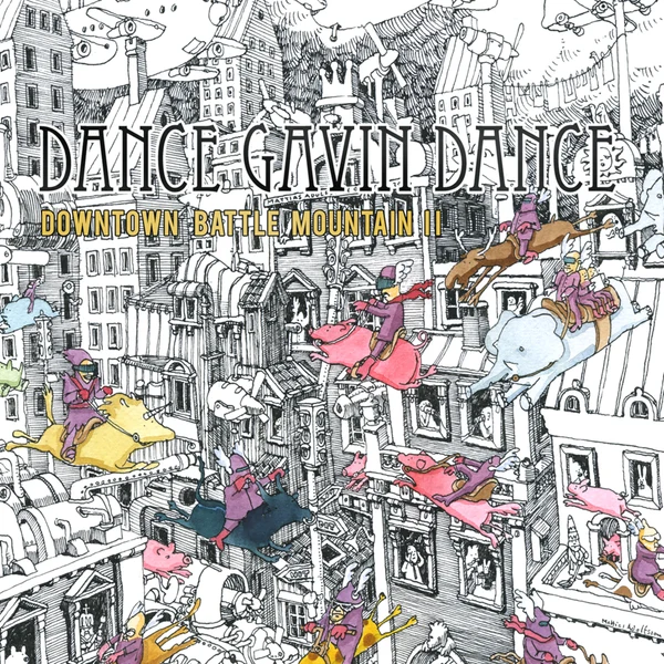 DANCE GAVIN DANCE – DOWNTOWN BATTLE MOUNTAIN II 15 annivrsary blue vinyl LP