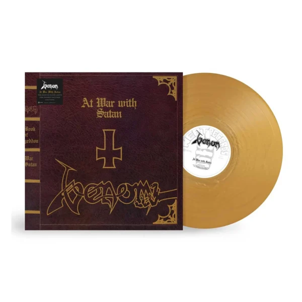 VENOM – AT WAR WITH SATAN gold vinylLP