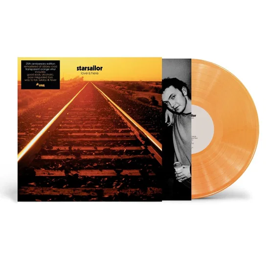 STARSAILOR – LOVE IS HERE transparent orange vinyl LP
