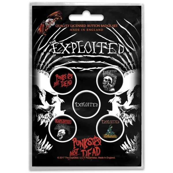 MERC – EXPLOITED PUNK’S NOT DEAD BEDŽEVI 5 KOM