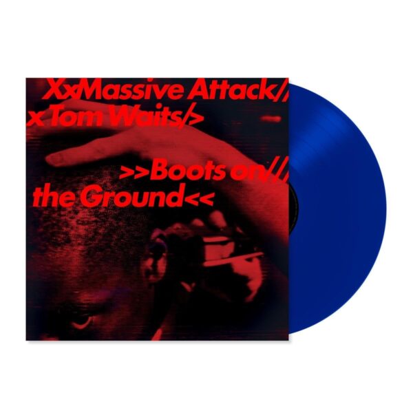 MASSIVE ATTACK & TOM WAITS – BOOTS ON THE GROUND 12″, 45 RPM, MAXI , Bioplastic, LTd Edition, Red