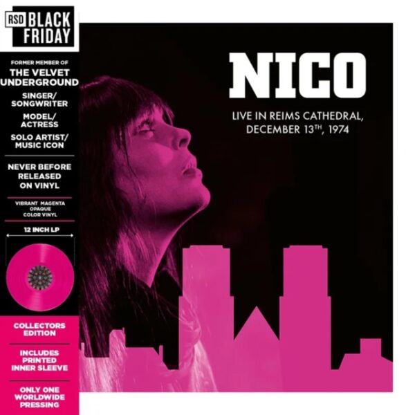 NICO – LIVE IN REIMS CATHEDRAL 1974 transparent vinyl LP